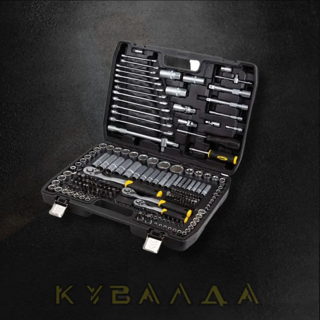 SIGMA Набір насадок торцевих і біт ¼" ⅜" ½" CrV (216шт)