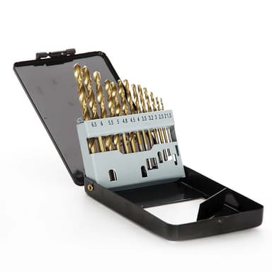 APRO Набір свердел для металу HSS титан метал бокс 1.5-6.5 мм 13 шт.