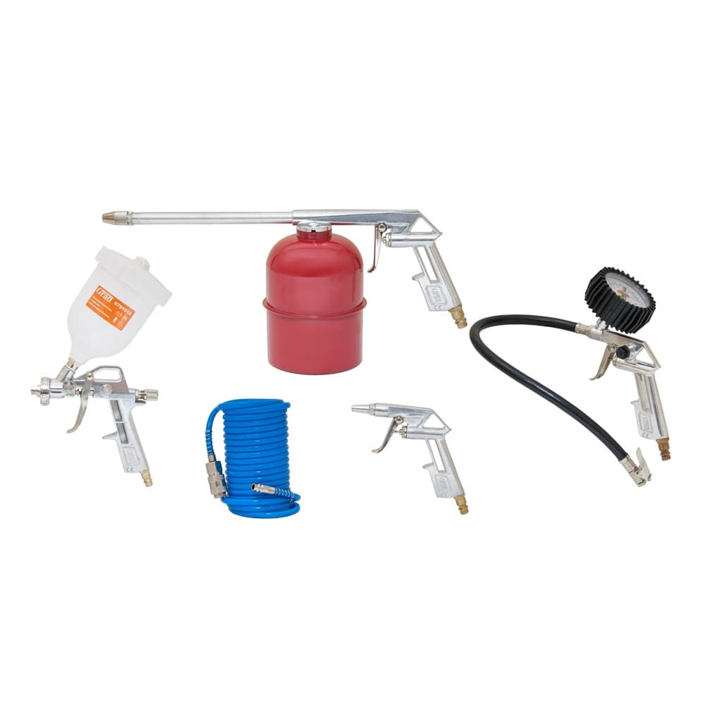 GRAD Набір лакофарбовий до компресора 5 шт.