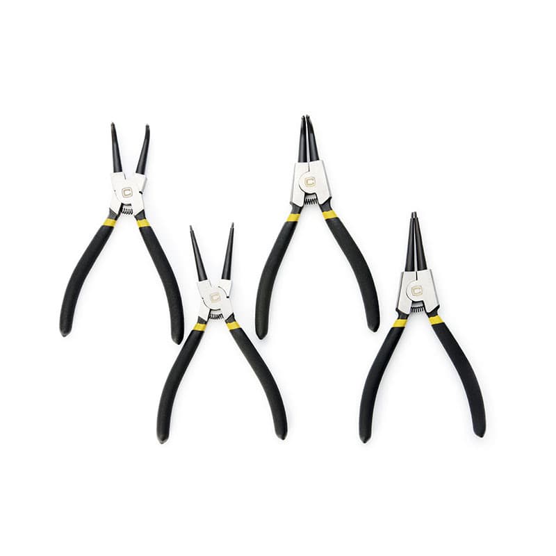 СИЛА Знімач стопорних кілець гнуті на стискання прогумовані 175 мм