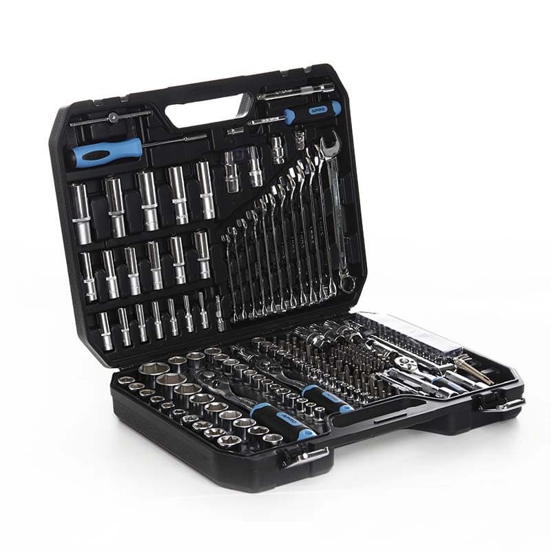 Набір насадок (інструментів) CrV 1⁄4, 3⁄8, 1⁄2 (90Т) (219 шт) APRO