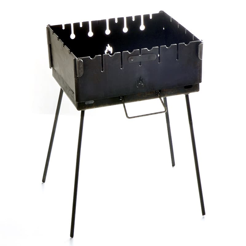 СИЛА Мангал розкладний (кейс) на 6 шампурів дворівневий товщина 3 мм, з чохлом та рукавичками