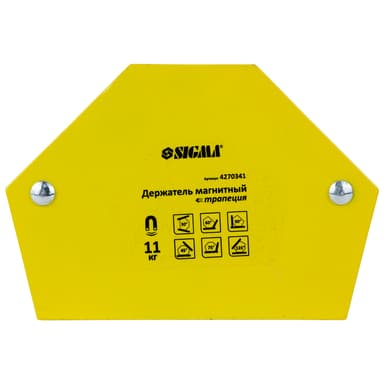 Магніт для зварки трапеція 11кг 78×32×47×28.5мм (30,45,60,90,75,135°) SIGMA (4270341)