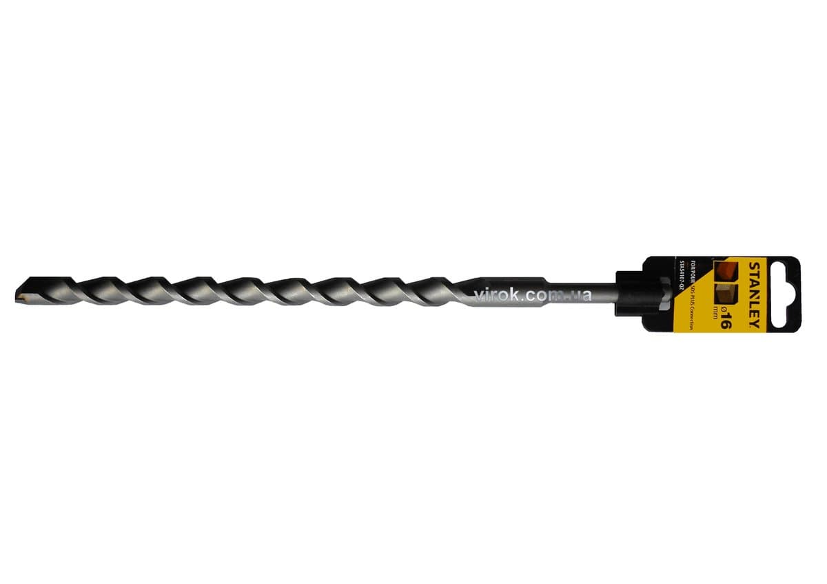 Свердло по бетону, каменю (бур) STANLEY : SDS+, Ø= 16 x 300 /250 мм