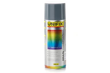 Емаль акрилова універсальна RAL 7031 Темно сірий гл. 400мл UNIFIX