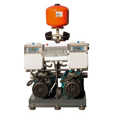 Станція підвищення тиску 2×1.5кВт Hmax 57.5м Qmax 160л/мин 19л + каскадне управління LEO 3.0 (22ACm150-2AVF-2.2M-19)