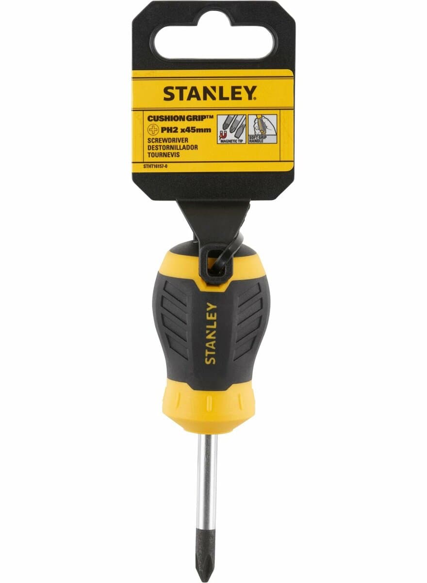 Викрутка хрестова STANLEY "Cushion Grip" S/D "Philips": PH2 X 45MM