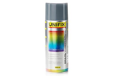 Емаль акрилова універсальна RAL 7046 Сірий гл. 400мл UNIFIX