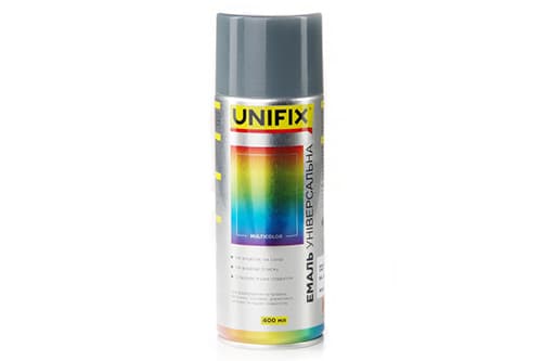 Емаль акрилова універсальна RAL 7046 Сірий гл. 400мл UNIFIX