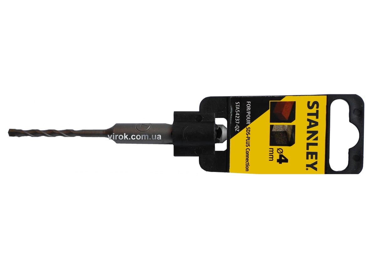 Свердло по бетону, каменю (бур) STANLEY : SDS+, Ø= 4 x 110 /50 мм