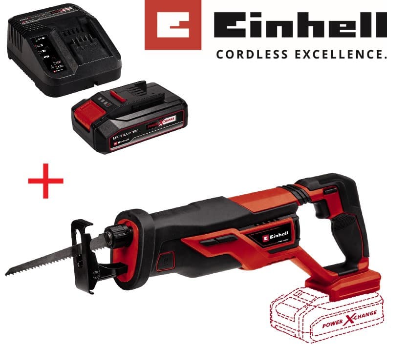 Пила шабельна акумуляторна Einhell TE-AP 18/26 Li Kit 2.5 Ah (4326290K)