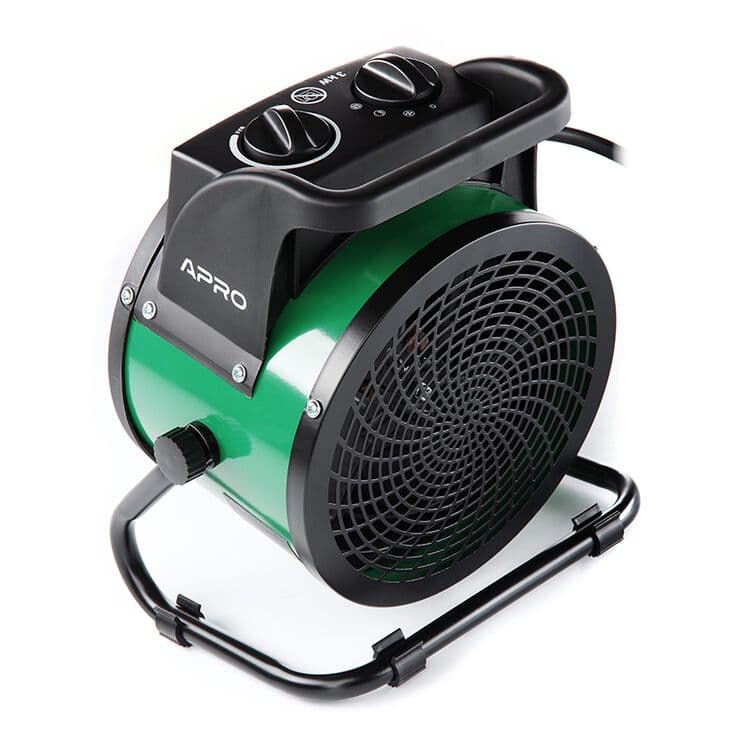 APRO Тепловентилятор електричний з керамічним нагрівачем EFH-30 220 м³/год, 3.0 кВт