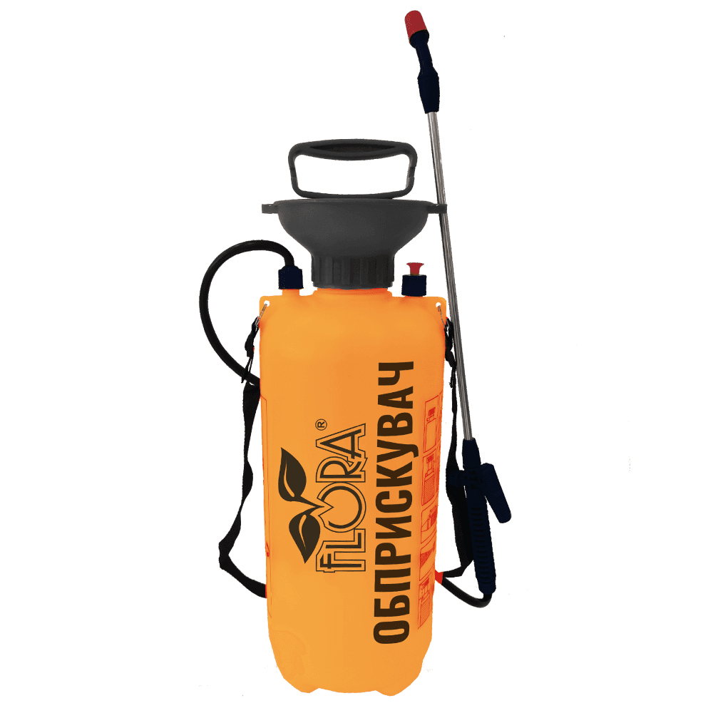 Обприскувач пневматичний 10л FLORA, Довжина штанги: з насадкою - 430 мм, без насадки - 365 мм