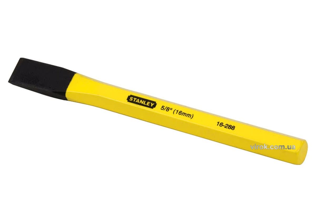 Зубило по металу STANLEY, l= 171 мм, жало w= 16 мм