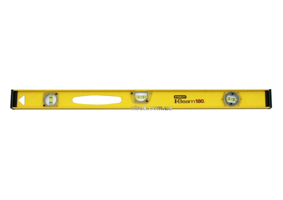 Рівень STANLEY "Pro180" : L= 120 см, 3 капсули- 1 обертова 180*