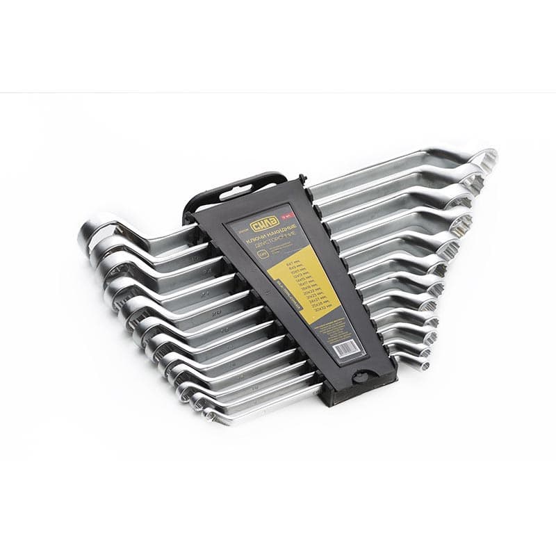 СИЛА Набір ключів накидних двосторонніх CrV 12 шт. (6-23,24x27,25х28,30х32 мм)