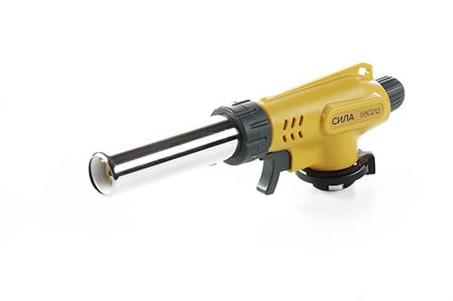 Пальник газовий з п'єзопідпалом і регулюванням подачі повітря 22х200мм СИЛА