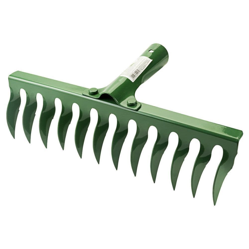 SIGMA Граблі садові кручені 12 зубів 320×82мм заклепувальне кріплення GRAD