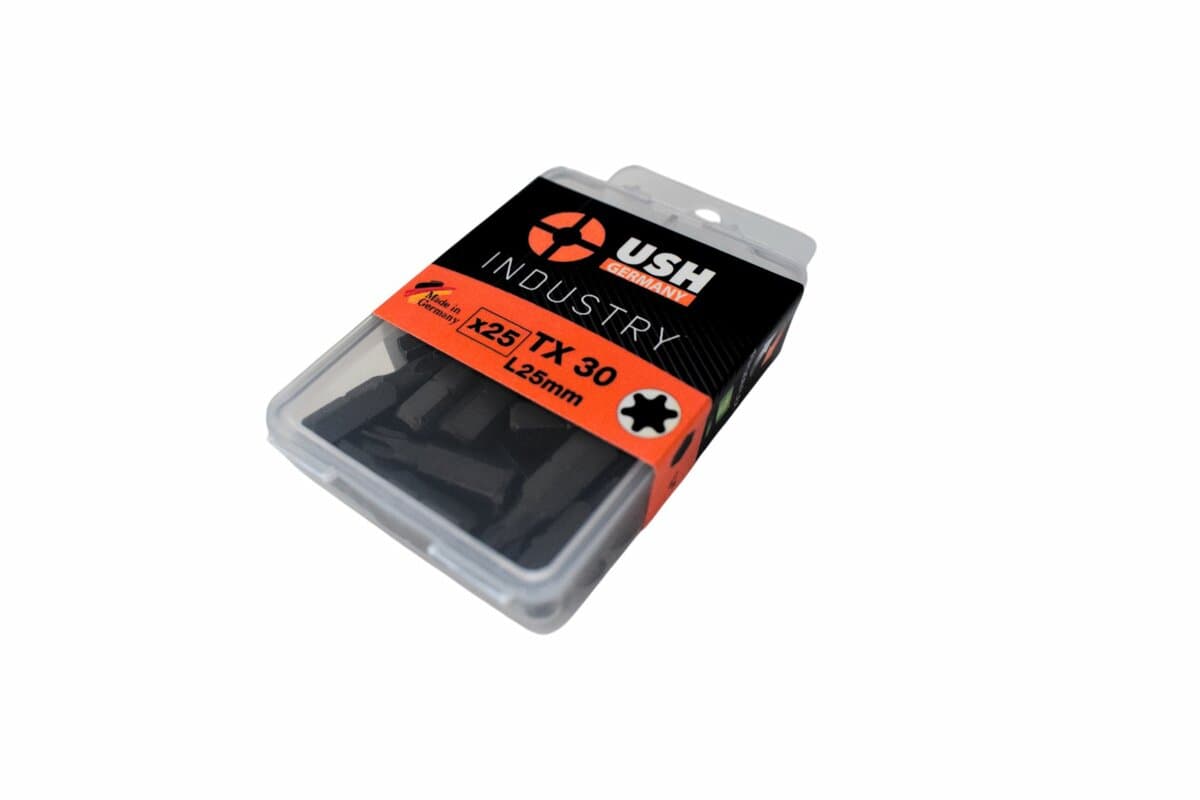 Насадка викруткова USH Industry : TORX T30 x 25 мм, Torsion Уп. 25 шт.
