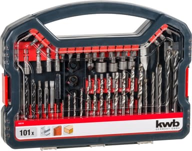 Набір біт та свердел 101 шт, PROMO KWB (109110)