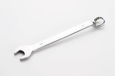 Ключ ріжково-накидний глибокий CrV 19мм СИЛА