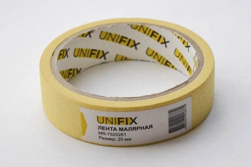 Стрічка клейка малярна 25мм*20м MR-7520261 UNIFIX