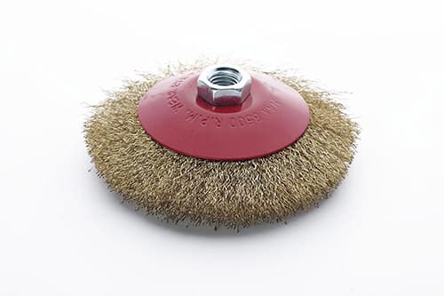 Щітка конус латунна дріт 125мм (КШМ) APRO