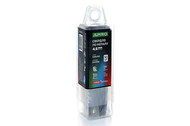 Свердло по металу HSS/M2 (6542) Ø4,5мм (тубус, кратно 10шт) PRO APRO