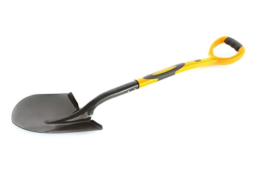 Лопата з фібергласовою ручкою штикова Американка 290×218×1050мм СИЛА