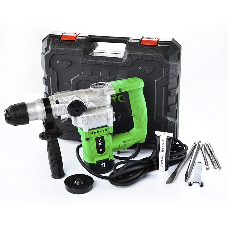 APRO Перфоратор бочковий 1500 H 5.5 Дж 1500В SDS+ кейс