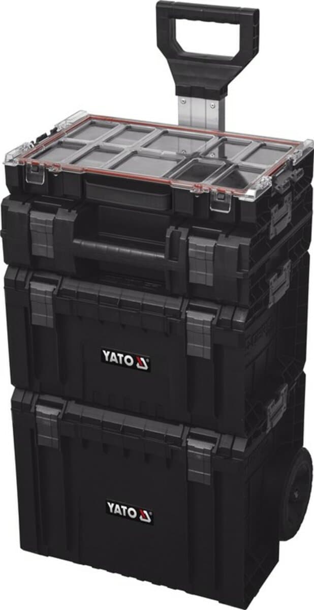 Ящики складені для інструментів YATO, 4 шт. 770х 450х 380 мм, на колесах, до модуля 35B23B41G28W S12
