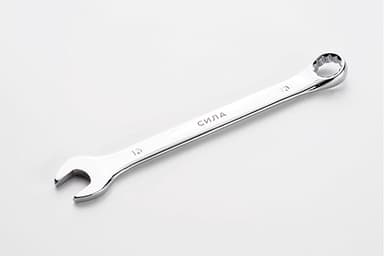 Ключ ріжково-накидний полірований CrV 13мм СИЛА