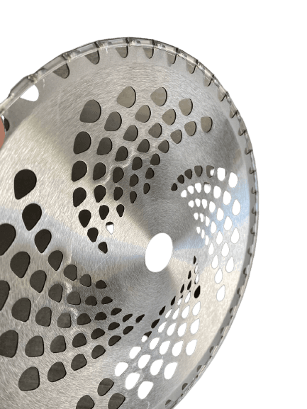 REVOLT Ніж для тримера победіт. 255*25 мм 40Т (зігнутий "таря" на блістері)