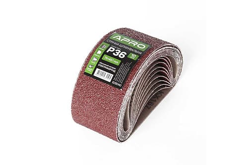 Стрічка шліфувальна нескінченна APRO P36 75×457мм (10шт)