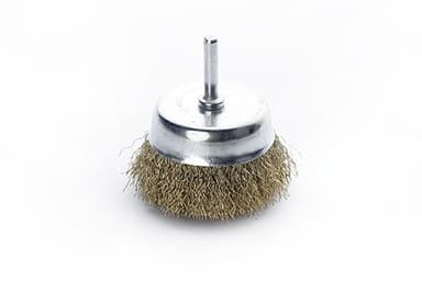 Щітка чаша латунна дріт 65мм (дриль) APRO