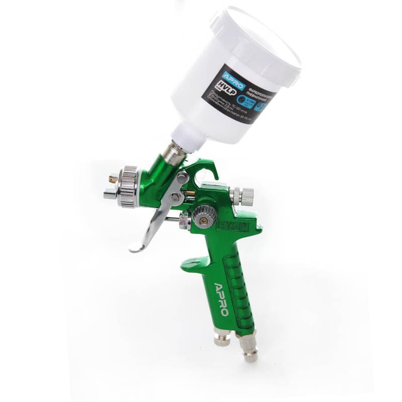 APRO Фарборозпилювач HVLP-Mini Ø0.8 мм в/б пласт. 110 мл