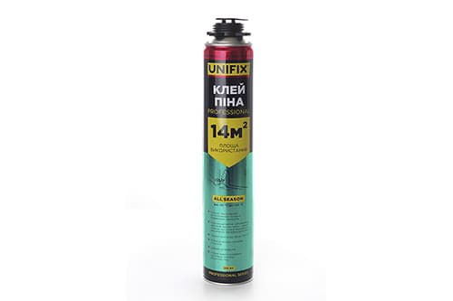 Клей-піна професійна Premium 14м² 750мл UNIFIX