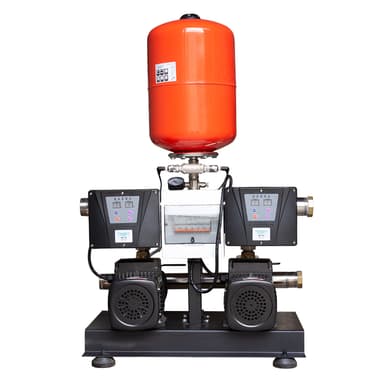 Станція підвищення тиску 2×1.1кВт Hmax 58м Qmax 120л/хв нерж 24л + частотне регулювання LEO 3.0 (2ECHm4-60-2AVF-1.1M-24)