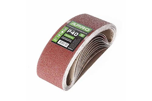 Стрічка шліфувальна нескінченна APRO P40 75×533мм (10шт)