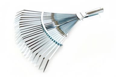 Граблі віялові регульовані 370—500мм оцинковані 22 пласких прути СИЛА