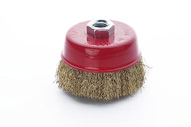 Щітка чаша латунна дріт 85мм (КШМ) APRO