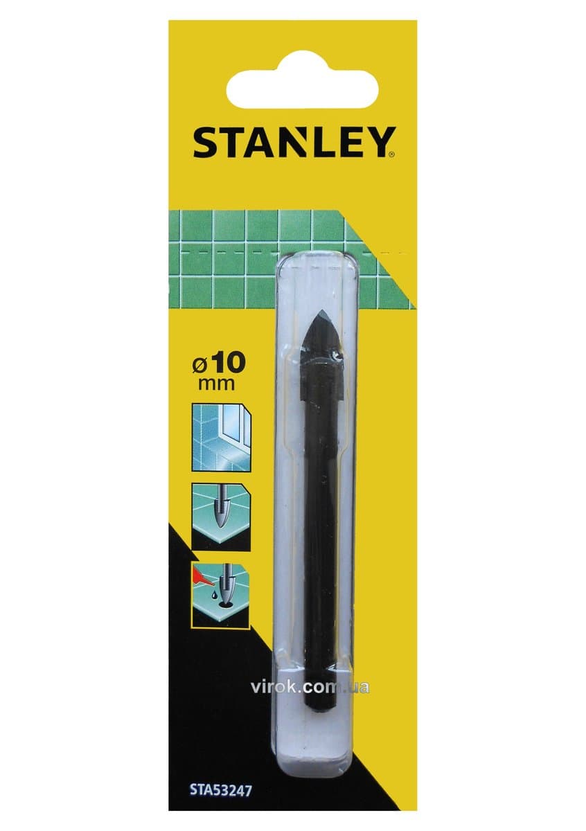 Свердло по кераміці та склу STANLEY : Ø= 10 мм