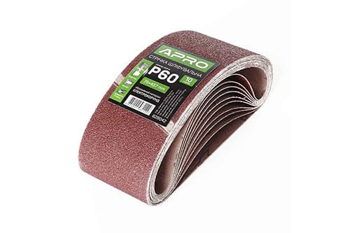 Стрічка шліфувальна нескінченна APRO P60 75×457мм (10шт)