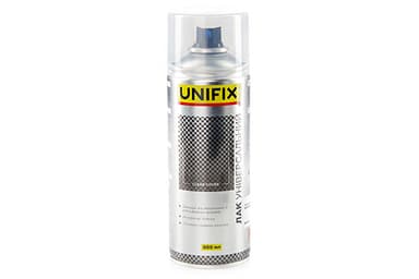 Лак акриловий універсальний Прозорий гл. 400мл UNIFIX