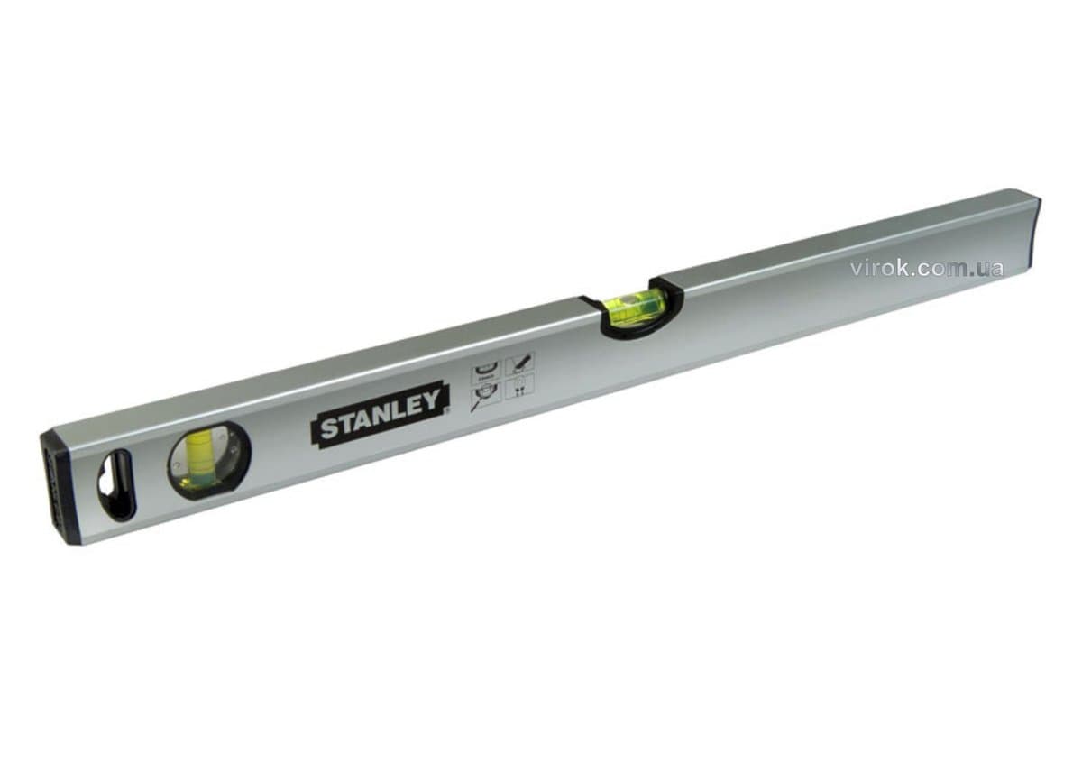 Рівень магнітний STANLEY "Classic Box Level" : L= 80 см. 2 капсули