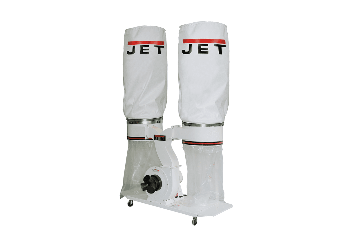 Витяжна устатковина JET DC-1900A : 400В, 1,5 (1.05) кВт; продукт.- 2900м³/год, порох.збірV=150 л