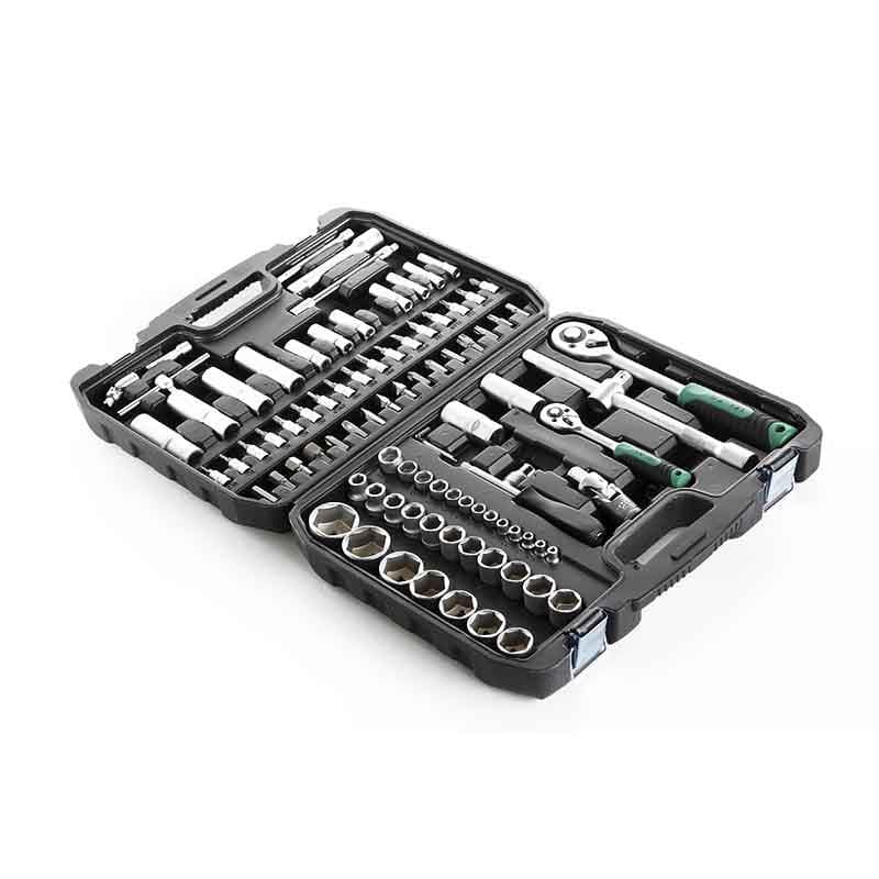 Набір насадок (інструментів) торцевих з тріскачкою CrV 1/4, 1/2 (72Т) (94шт) ТМ СИЛА