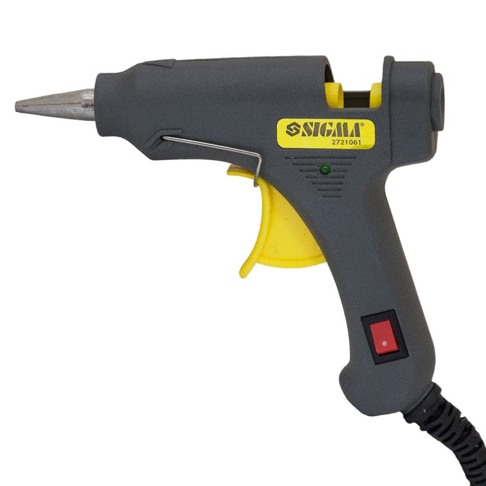 SIGMA Пістолет клейовий з вимикачем Ø 8 мм 20 Вт, Оснащений вимикачем