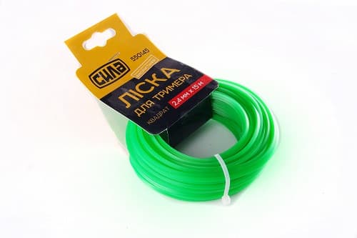 Лiска для тримера 3,0мм квадрат 15м СИЛА