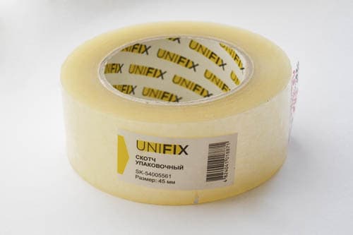 Стрічка клейка пакувальна 38мкм 45мм 500 SK-54005561 UNIFIX